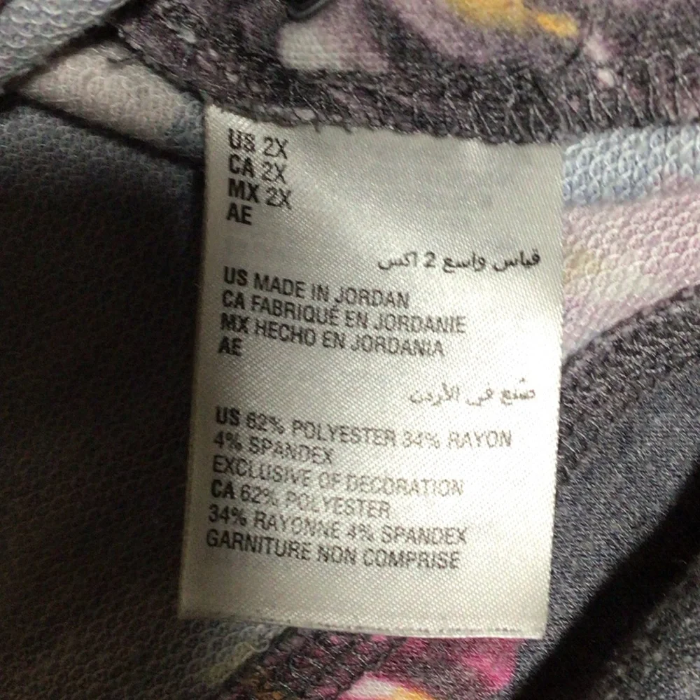 Floral Print Hooded Sweatshirt - Gray & Pink - Picture 2 of 10